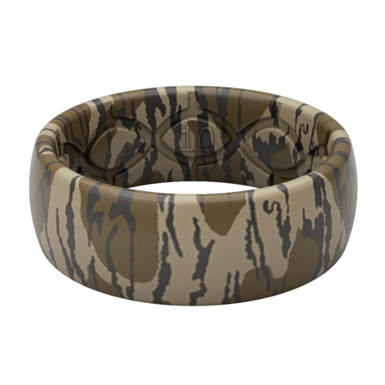 Groove Life Mossy Oak Agua Blacktip Camo Silicone Ring - Breathable Rubber  Wedding Rings for Men, Lifetime Coverage, Unique Design, Comfort Fit Ring -  Size 7 | Amazon.com